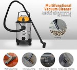 Επαγγελματική Σκούπα Υγρών &amp; Στερεών Hoteche 1200W με Ανοξείδωτο Κάδο 40 Λίτρων