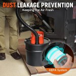 Επαγγελματική Σκούπα Στάχτης 800W με Μεταλλικό Κάδο 18 Λίτρων Hoteche