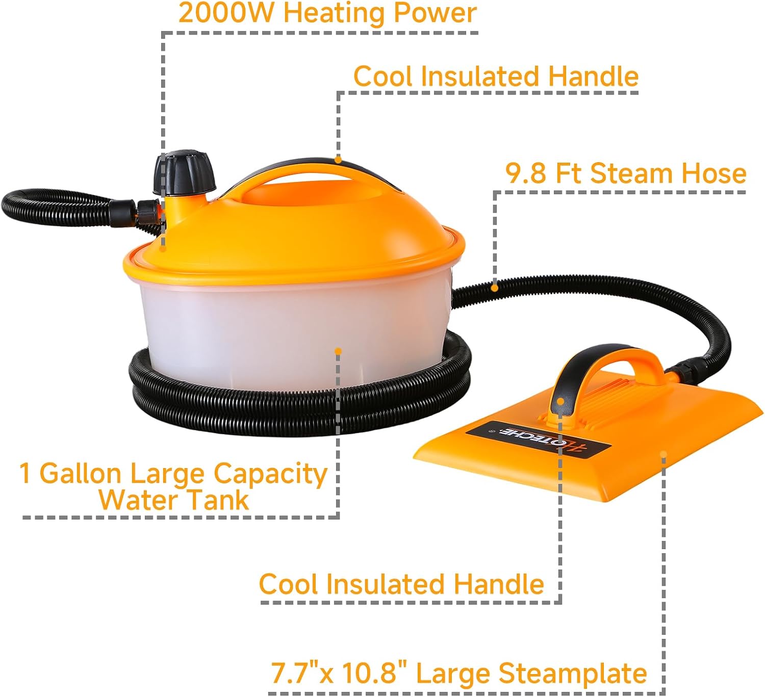 Αποκολλητής ταπετσαρίας Hoteche 2000W 4.5L